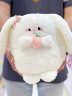 عروسک خرگوش هلو به دست ۲۰ سانت