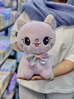 عروسک گربه پاپیونی نانو ۳۰ سانت
